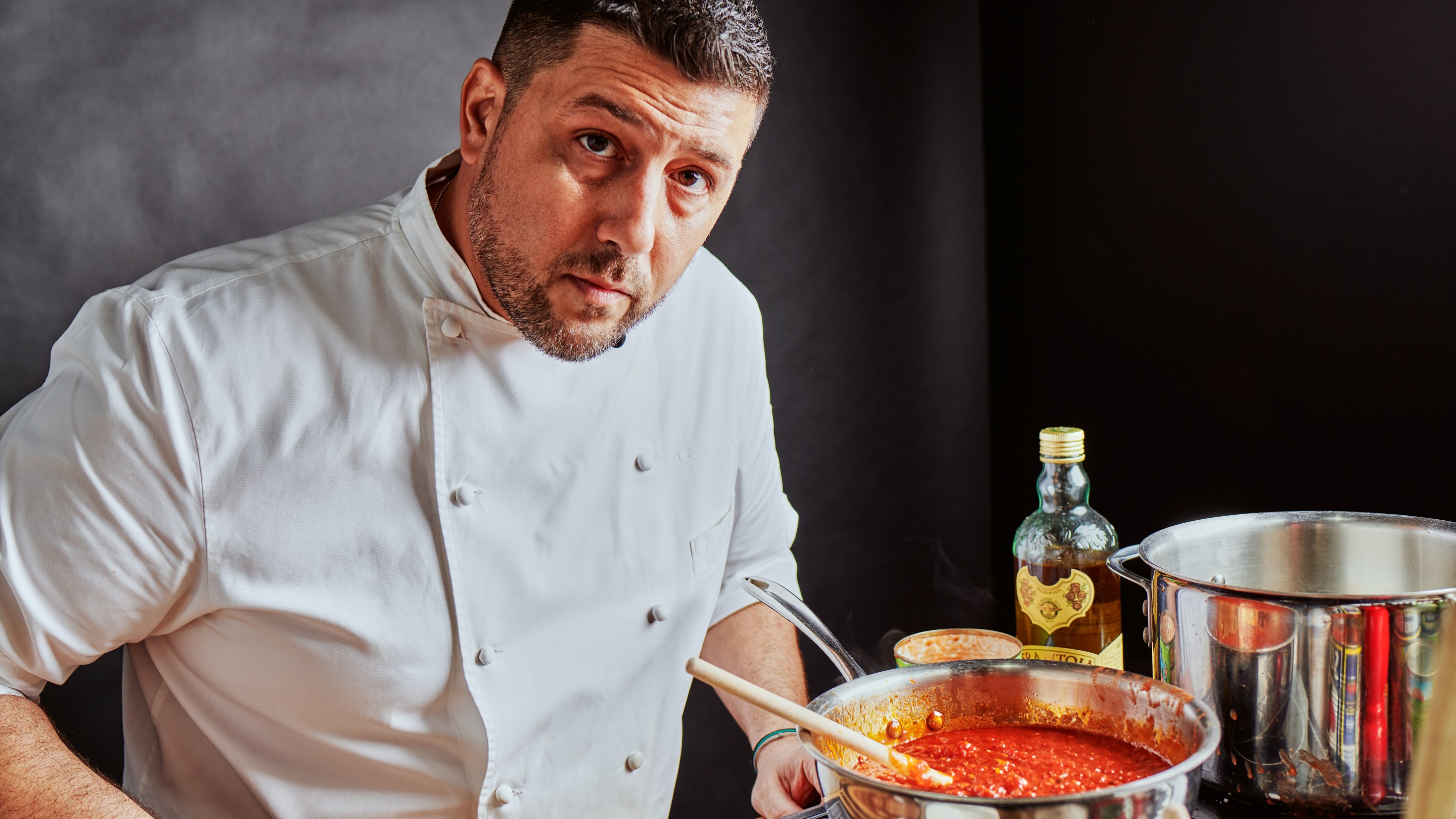 Joe Isidori making Sunday Gravy in the kitchen at Arthur & Sons
