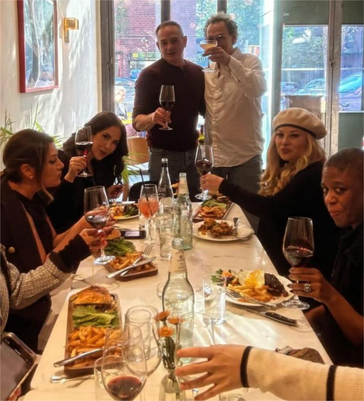 Appetito's Andrew Cotto (left) with CICCIO Cincin's Giacomo Romano, with guests.