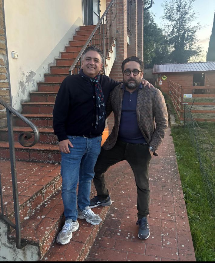Paolo (left) and Aldo Rametta are the owners of Ronchi di Castelluccio and Poggio della Dogana in Romagna.