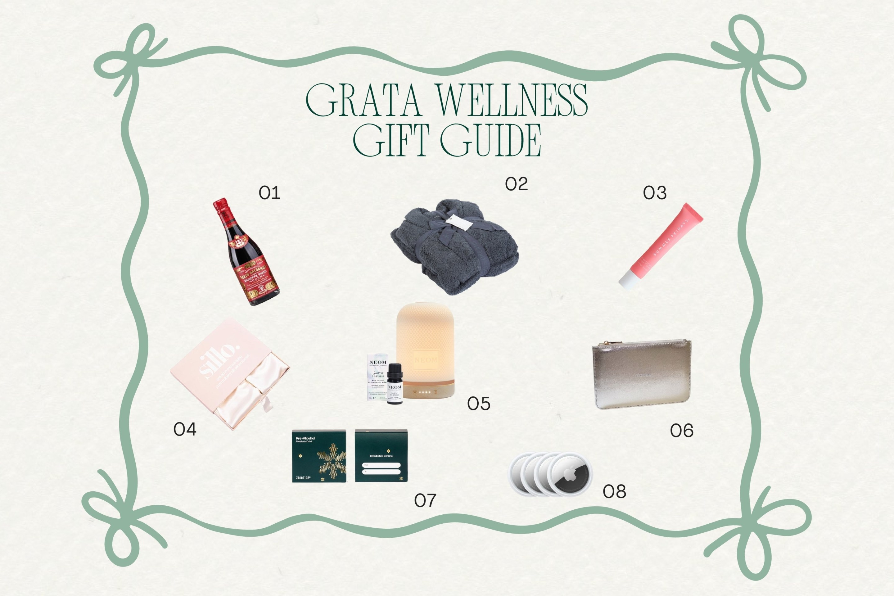 Grata Wellness 2025 Gift Guide.