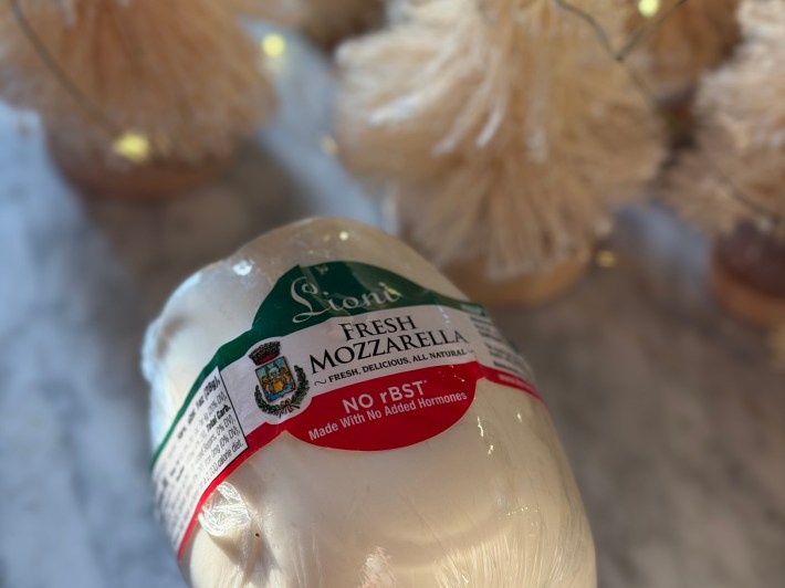 Fresh mozzarella from Lioni Latticini.