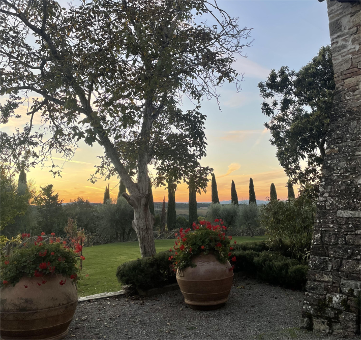 Sunrise at Borgo San Felice.