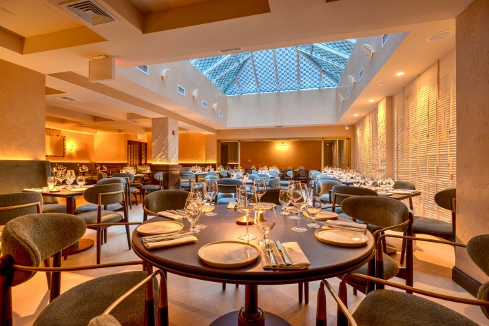 Dining room at House of Domes Italian restaurant in NYC