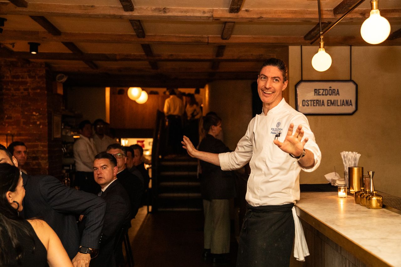 Chef Stefano Secchi at Rezdôra in NYC.