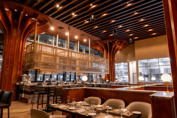 Inside the dining room at Urban Italia in Dallas.