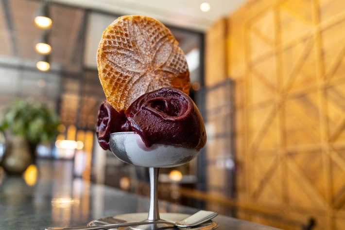 Italian dessert served at L’Amico restaurant in New York City