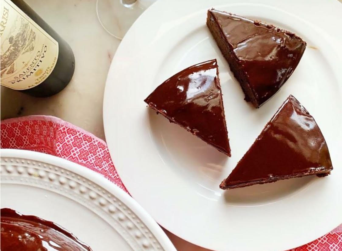 Red Wine Chocolate Cake by Rossella Rago.