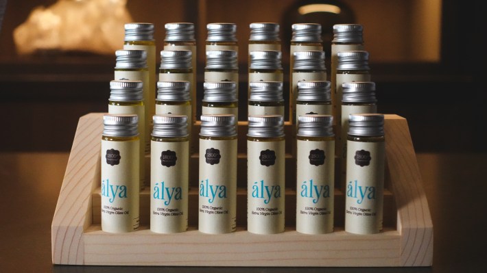 Alya Health’s olive oil shots are made from single-origin, early-harvest olives.
