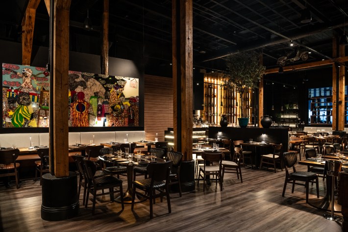 Interior dining room at Francesco Martucci in Wynwood