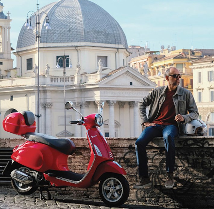 Giovanni Nerone Scooteroma owner Rome Vespa tour