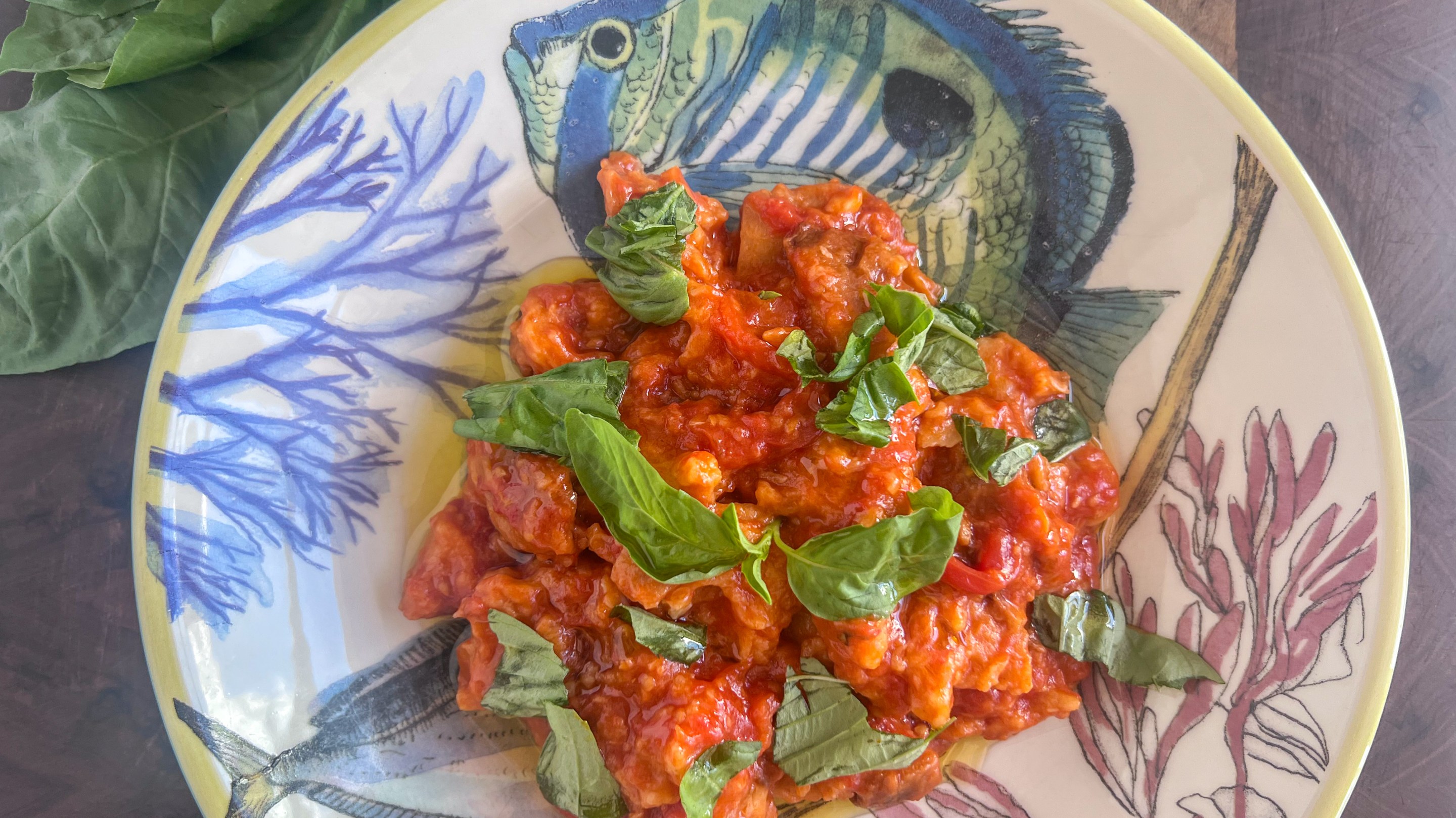 A classic Tuscan pappa al pomodoro served simply