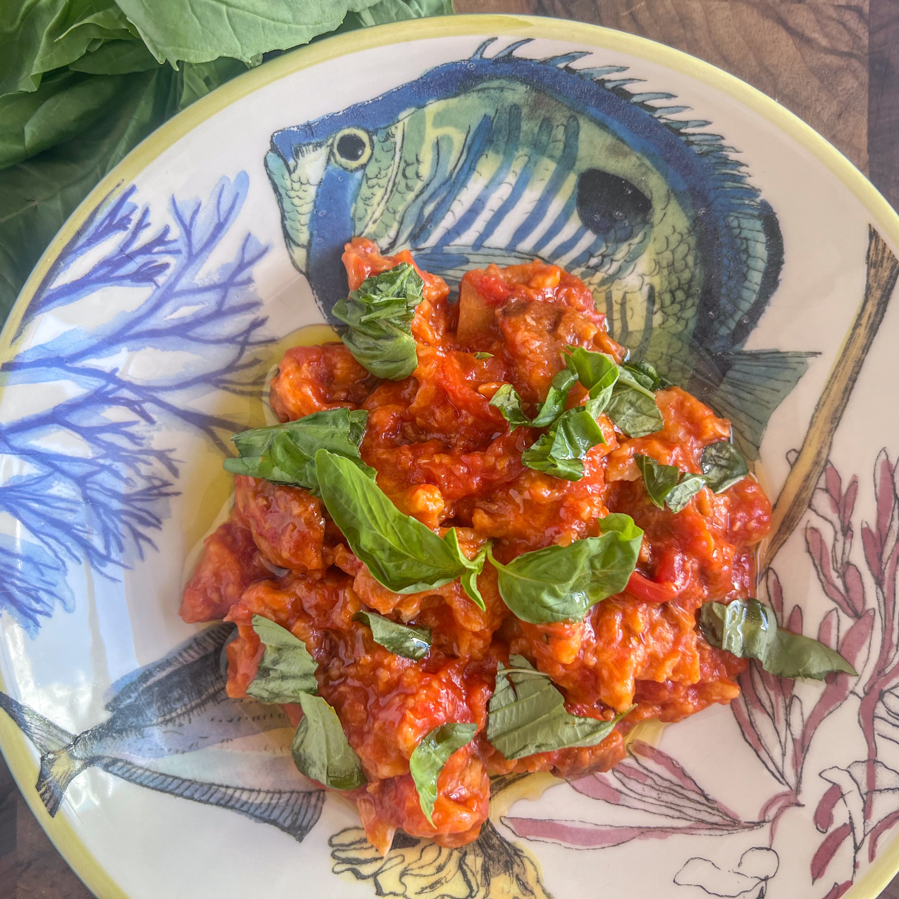 A classic Tuscan pappa al pomodoro served simply