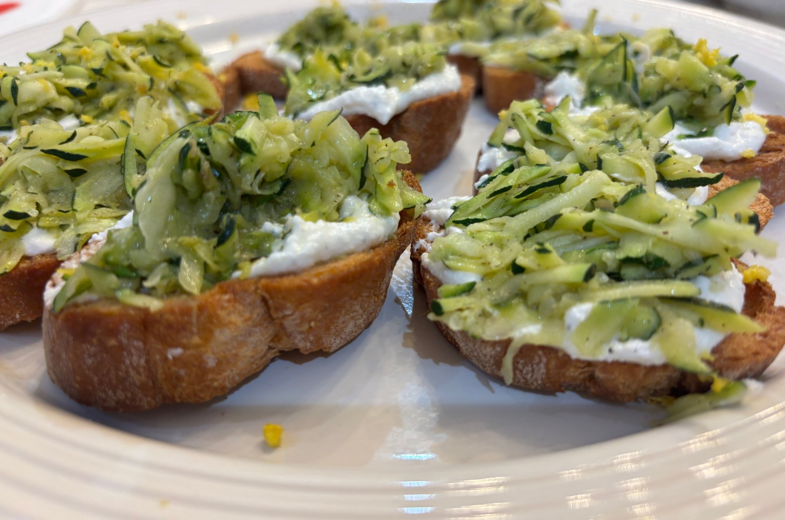 Spring Zucchini Bruschetta