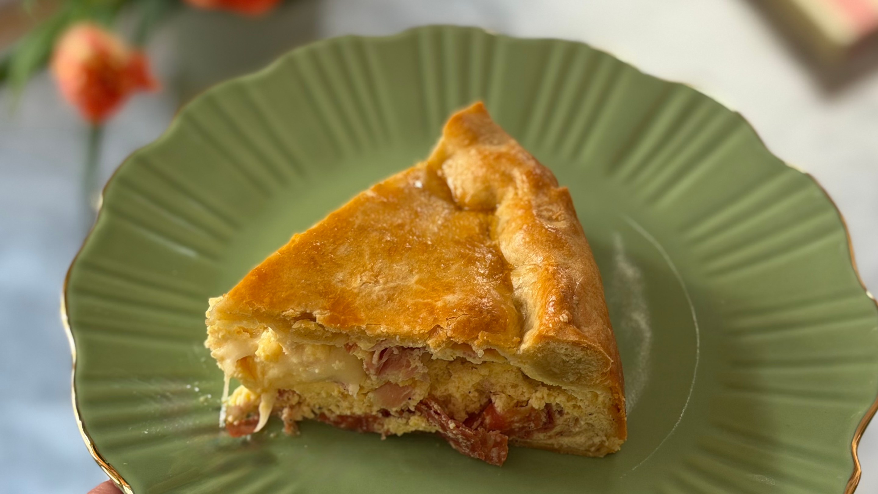 A slice of Pizza Rustica from Joanna Moeller.