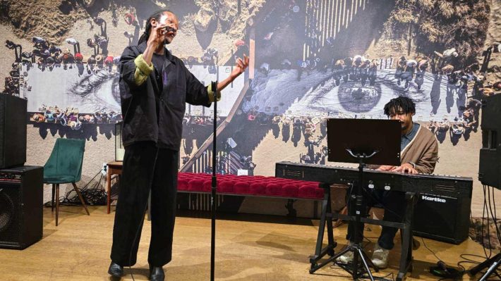 South African jazz musicians Zoe Molelekwa and Vuyo Sotashe.