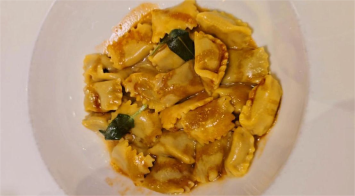 Agnolotti del Plin at San Carlo Osteria Piemontese.