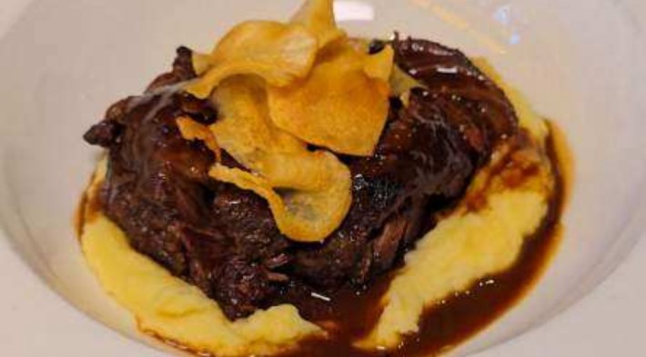 Brasato di Manzo al Barolo at San Carlo Osteria Piemontese.