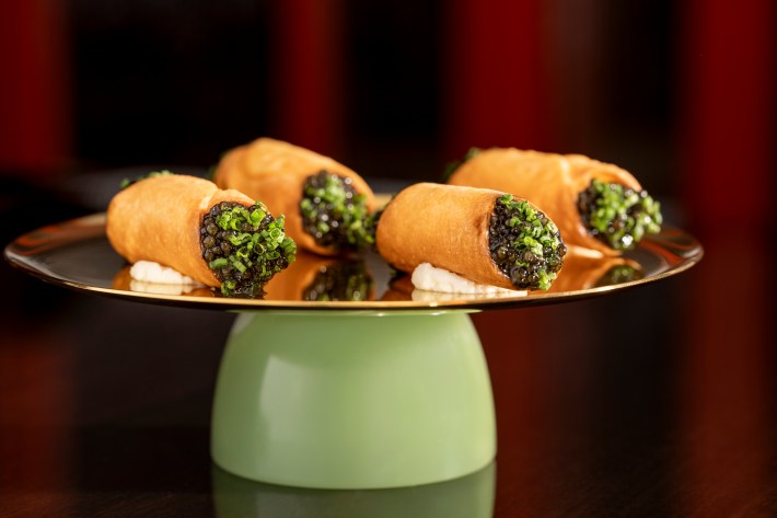 caviar cannoli Sartiano’s Italian Steakhouse Wynn Las Vegas appetizer