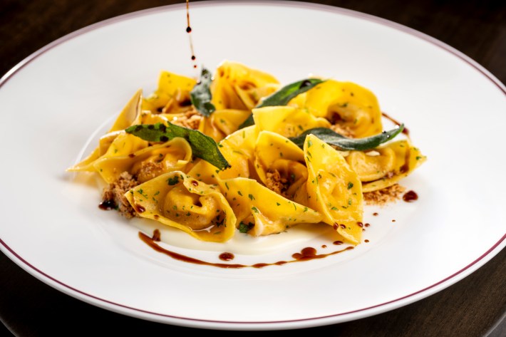 Tortellini finished with sauce and herbs at Sartiano’s. Courtesy of Sartiano's