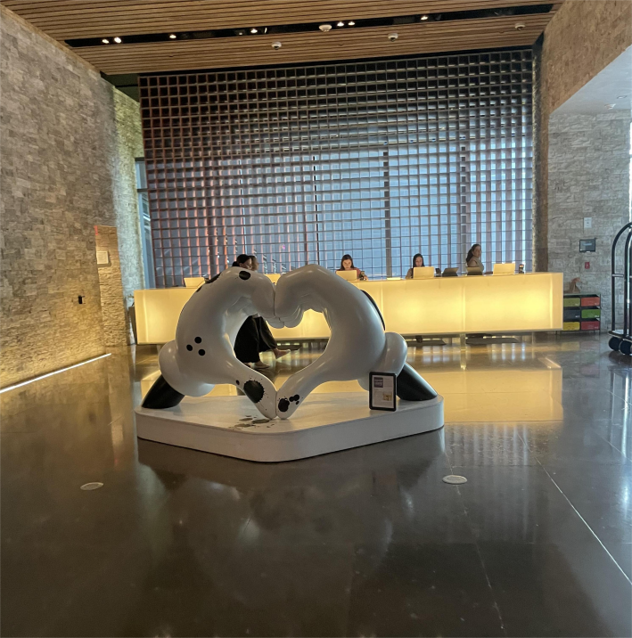 The lobby of EAST Miami.