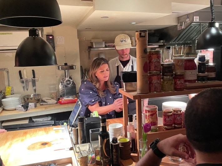 Joanna Moeller in the kitchen at Roscioli.