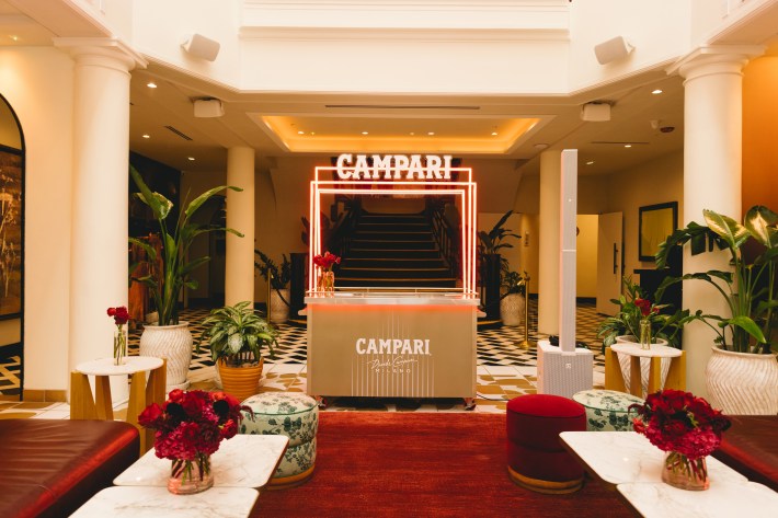 Campari Spritz Square transforms spaces into immersive aperitivo environments.