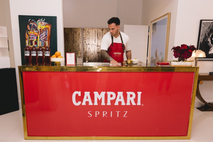 Campari Spritz Square brings the aperitivo ritual directly to guests. Photo credit: Ashley Canario