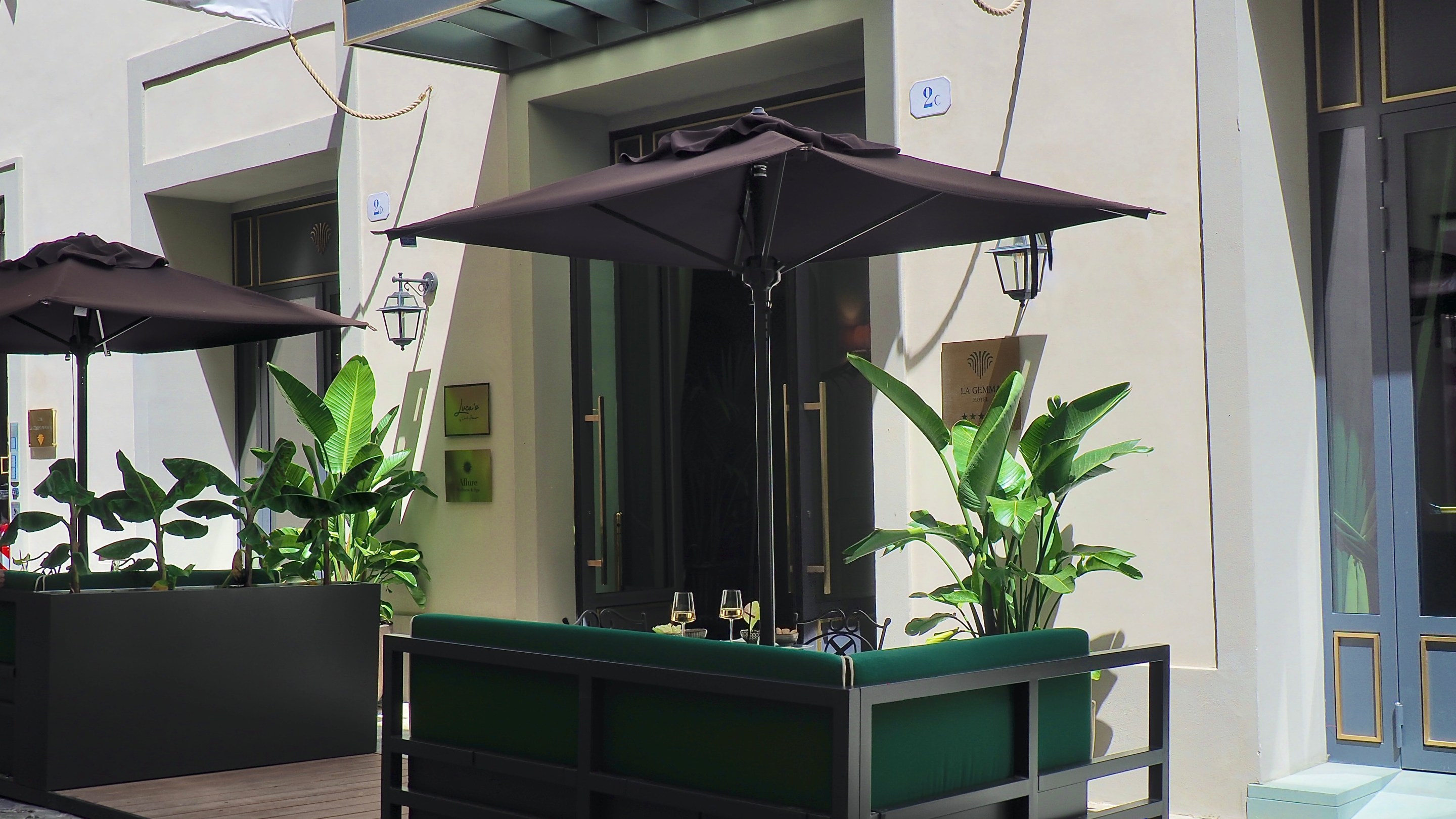 The exterior of La Gemma Hotel in Florence.