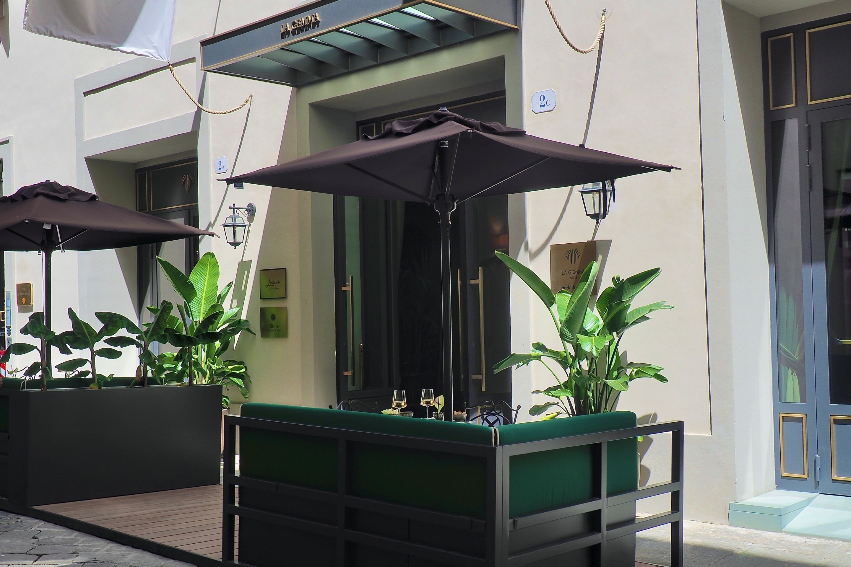 The exterior of La Gemma Hotel in Florence.