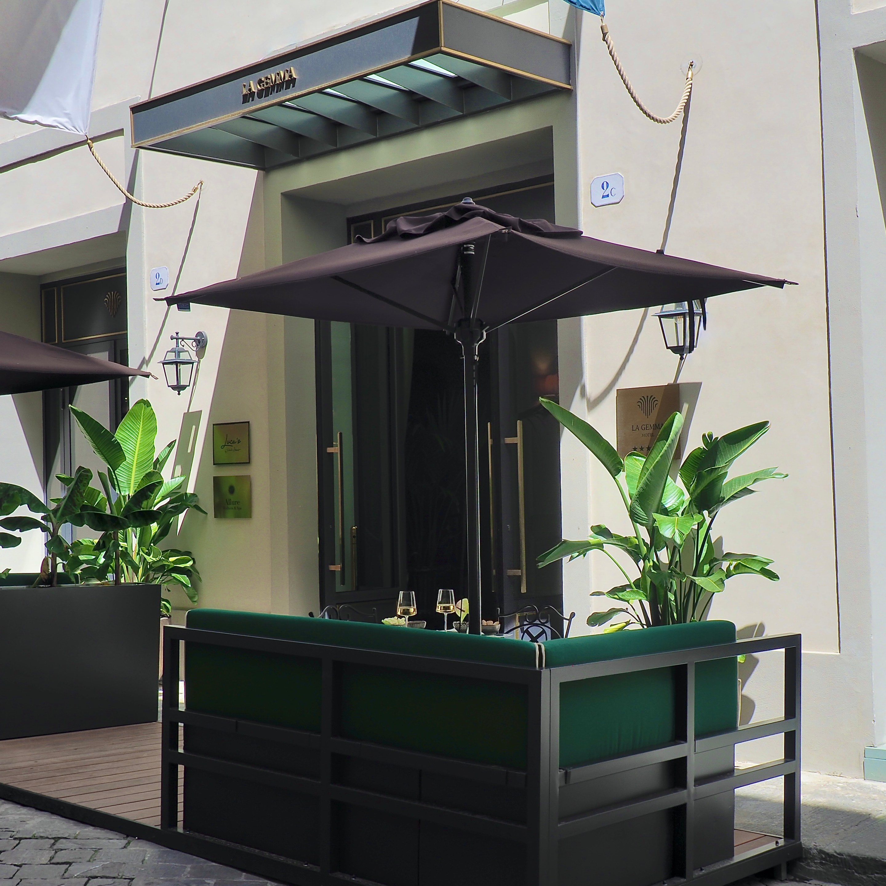 The exterior of La Gemma Hotel in Florence.
