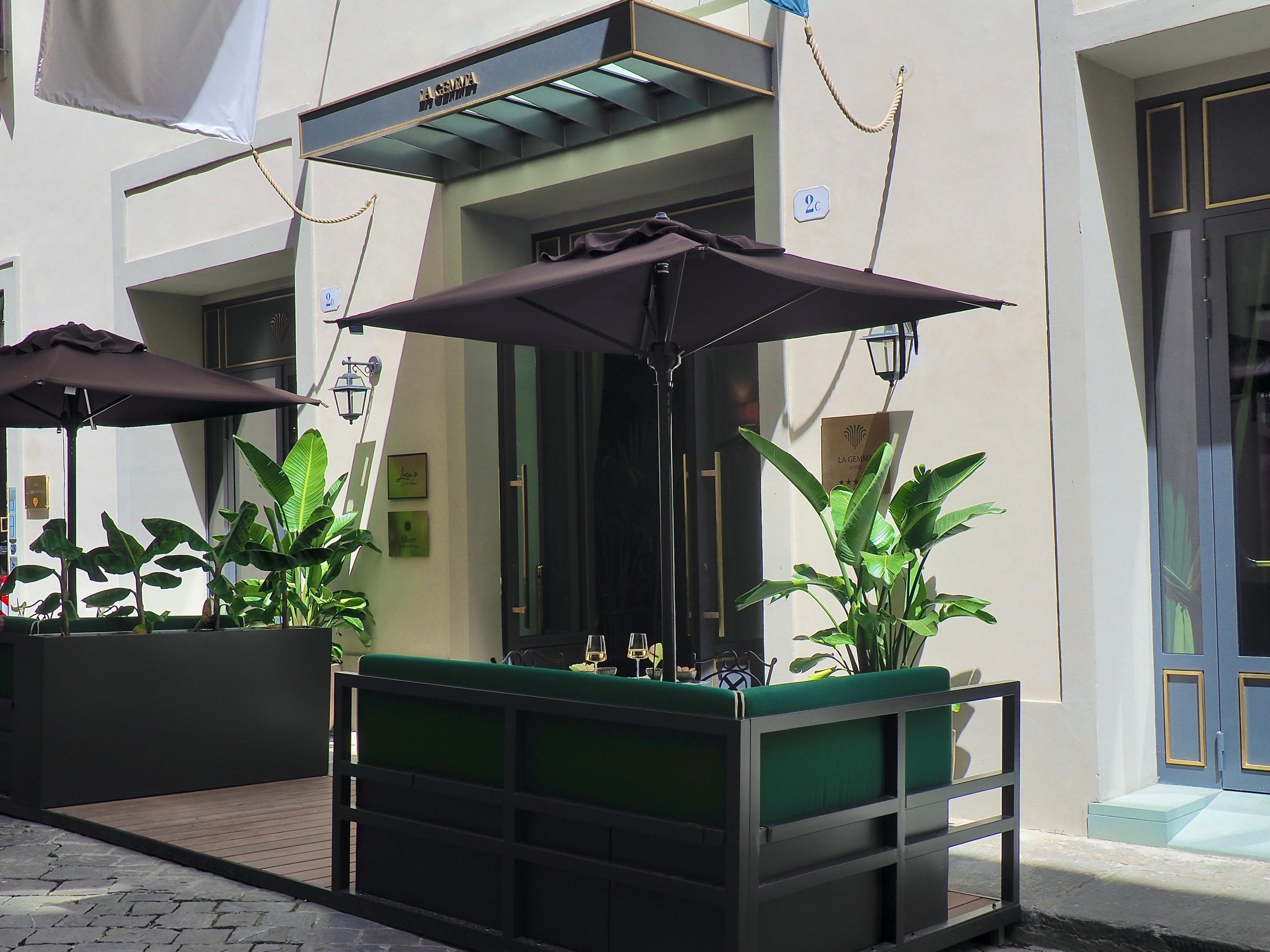 The exterior of La Gemma Hotel in Florence.