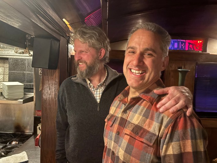 Rafael (Raf) Flores (right), founder of Artisanal Cellars, with is business partner Winthrop Pennock.