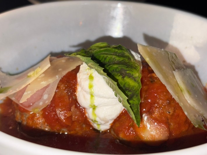 The meatballs at Casa Nonna restaurant in Aruba.