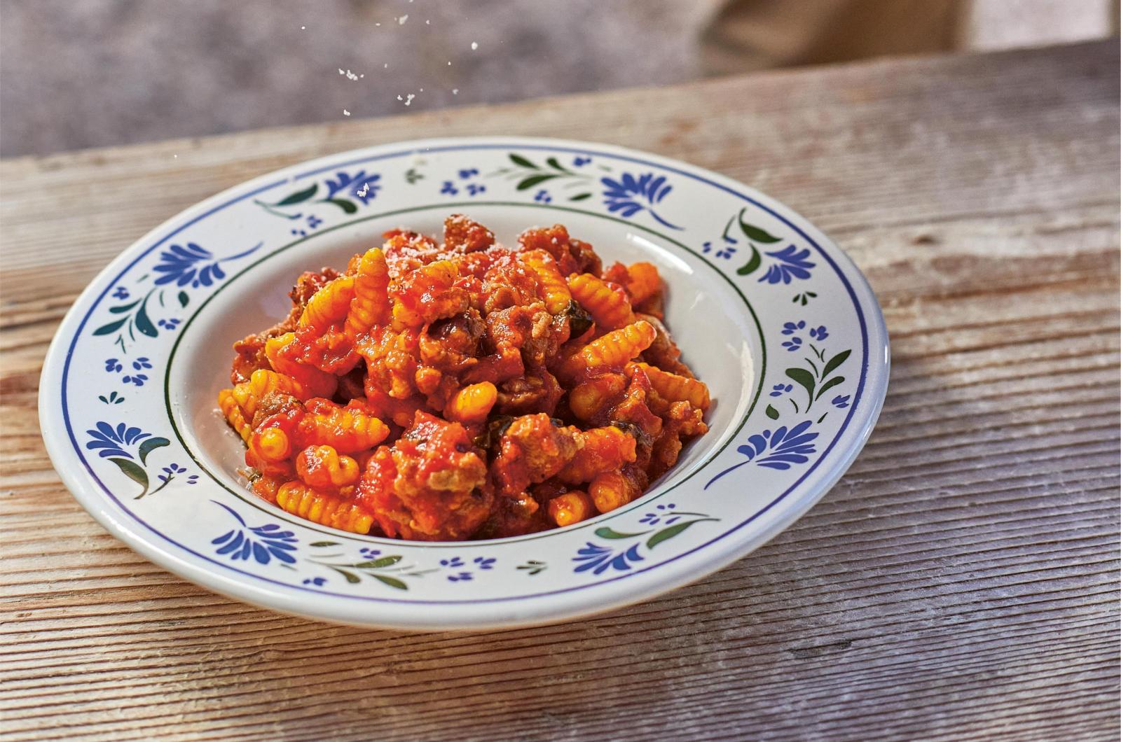 Malloreddus alla Campidanese (Sardinian Gnocchi with Sweet Sausage Ragu)