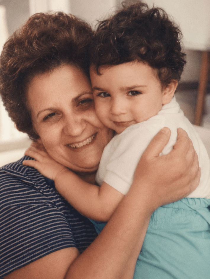 Chef Mario Traina with his Nonna Pina. Photo courtesy of the author / family archive.