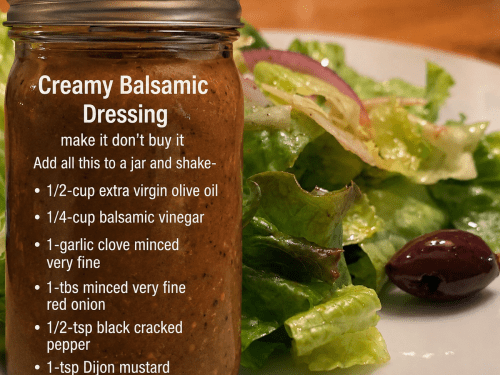 Creamy Balsamic Dressing