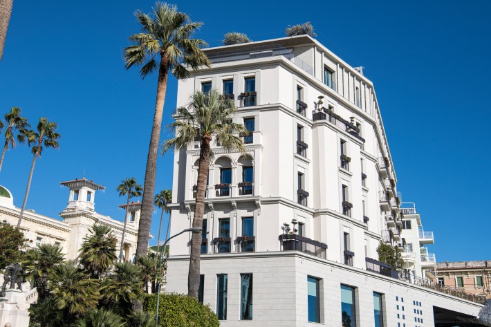Exterior of Europa Palace Hotel in Sanremo Italy