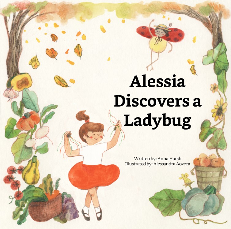 The cover of Alessia Discovers a Ladybug.