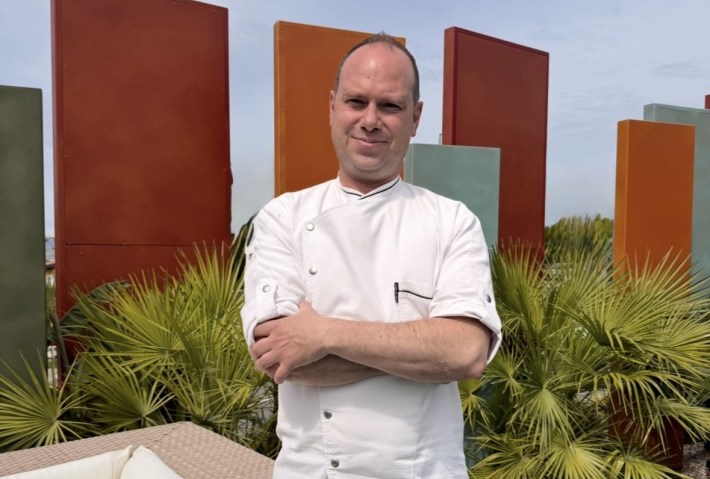 Chef Fabio Cordella at La Veranda restaurant in Bardolino on Lake Garda