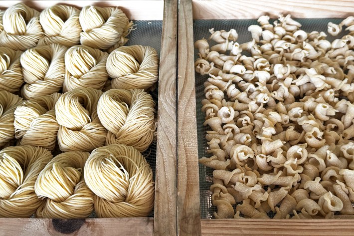 Ferrazzani’s offers a selection of fresh pasta made daily.