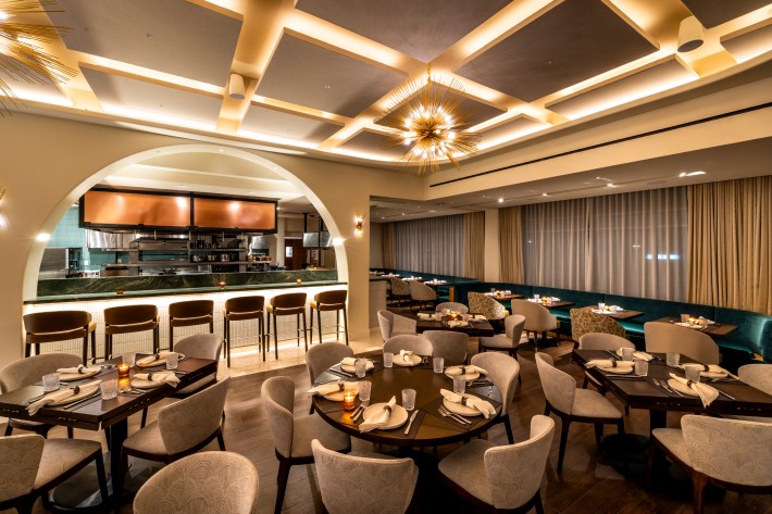 dining room at Daniel's Miami