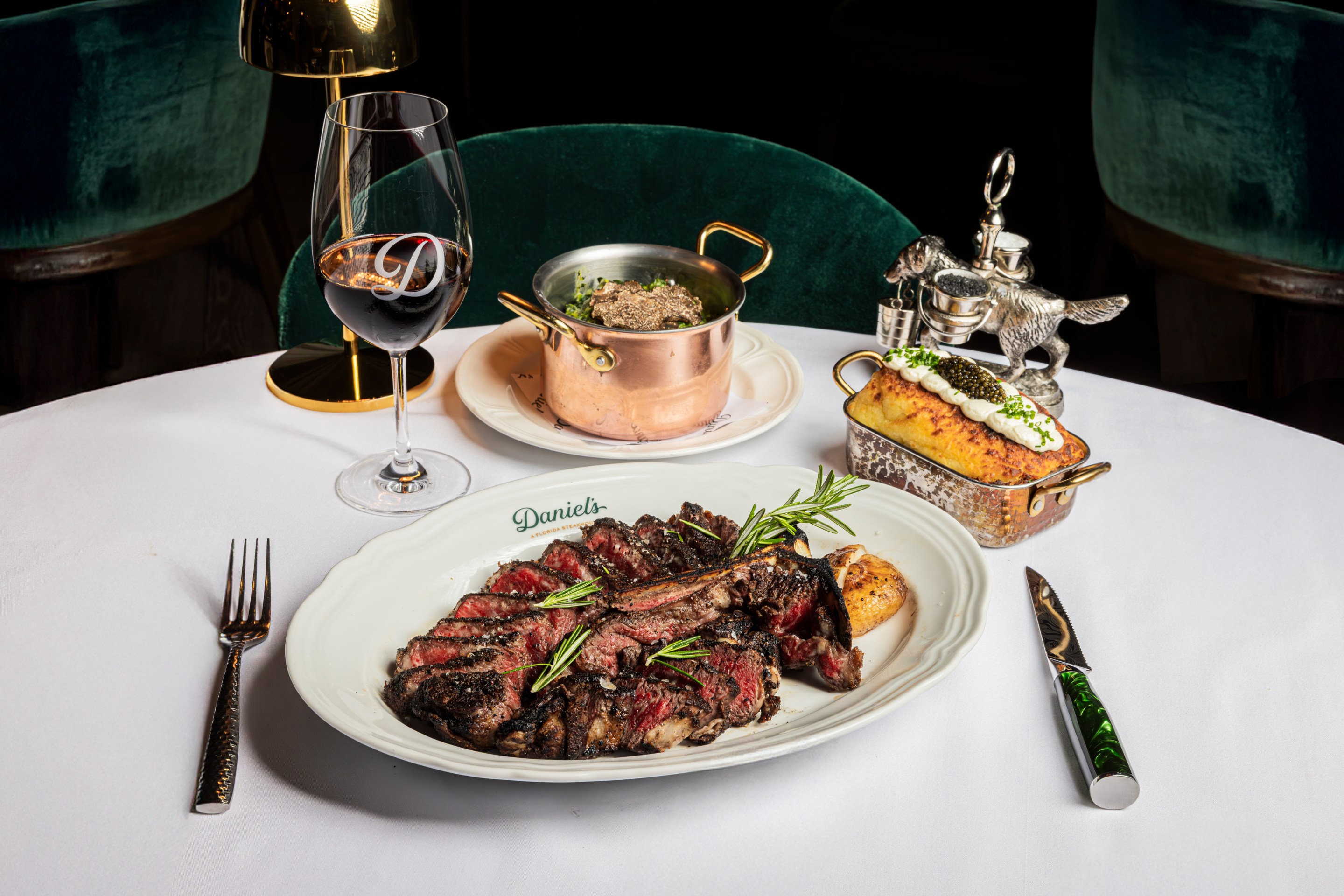 Steak and sides
