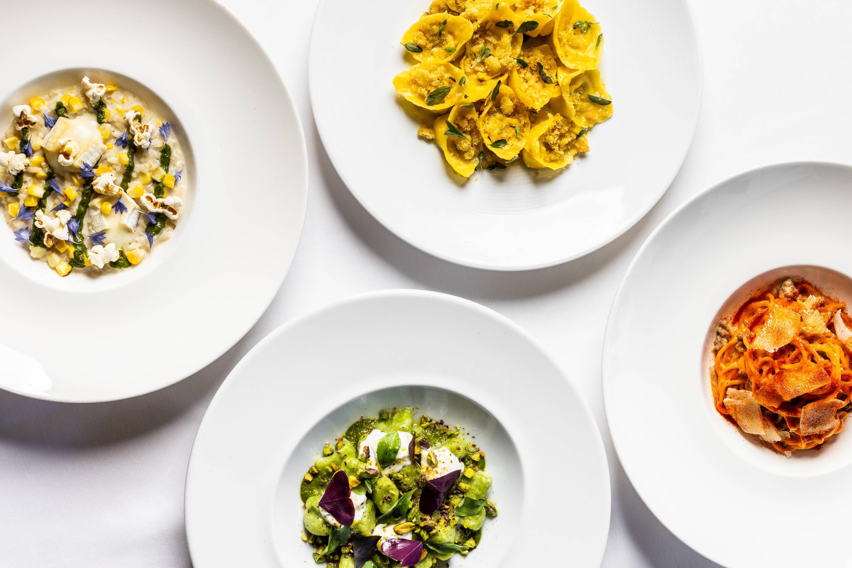 Assorted Northern Italian pasta dishes served at Barolo Grill in Denver.
