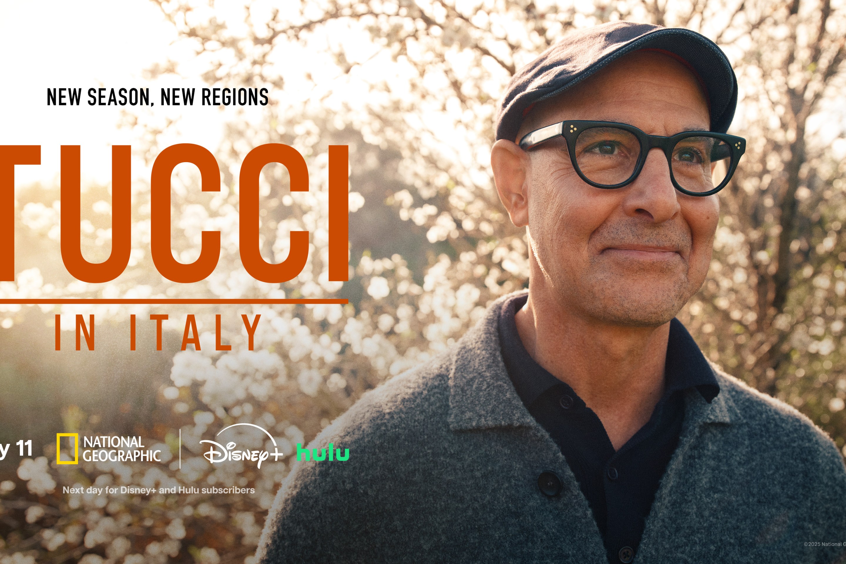 Stanley Tucci in Sicily during Season 2 of Tucci in Italy.