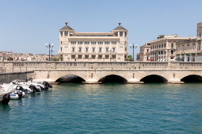 Ortea Palace Hotel and views of the Porto Piccolo