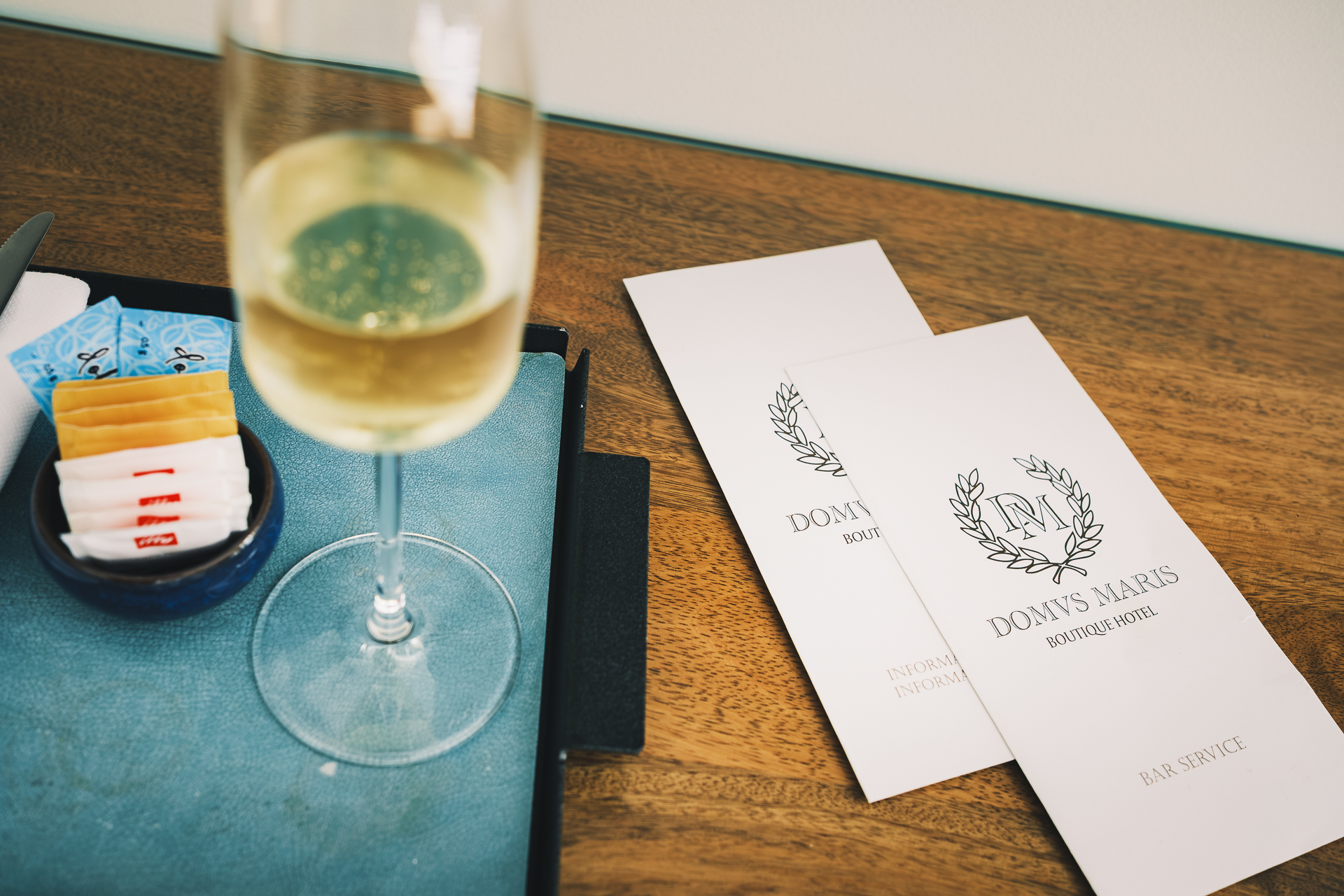 Welcome amenities at Domus Maris Boutique Hotel in Sciacca Sicily.