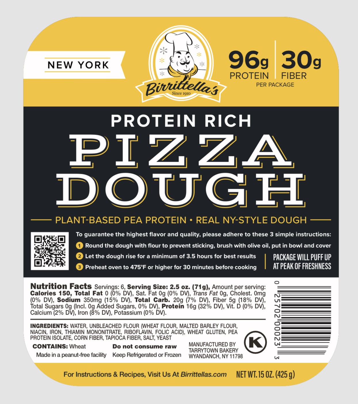 Birrittella's new Protein Rich Pizza Dough is available exclusively at Walmart.