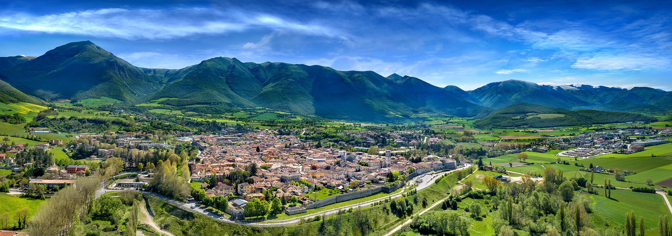 Panoramic views of Norcia Umbria. Photo Courtesy Vespasia