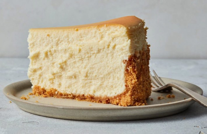 Slice of homemade cheesecake at Sarabella's Italian Deli & Pizzeria.