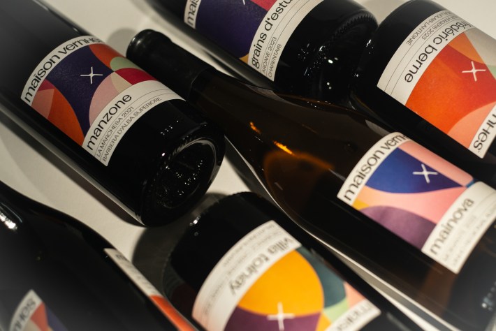 A selection of MVA.wine wine bottles.